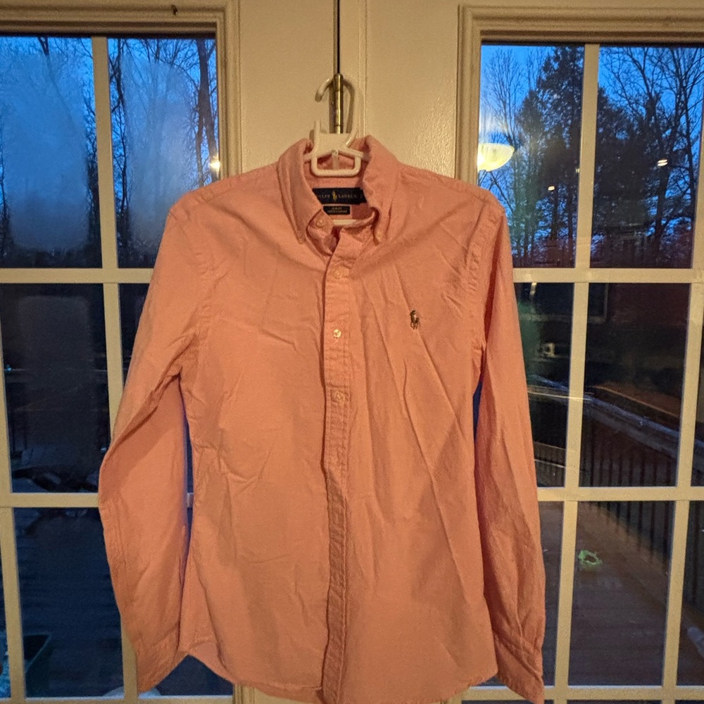 Ralph Lauren Men's Casual Pink Button Down Shirt